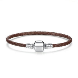 FLORENCE Genuine Brown Leather and Sterling Silver